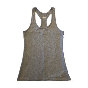 Nike Dri-Fit Tank Top Womens XS Gray Racerback Athletic Workout Running
